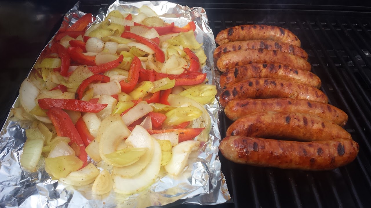 Hot Sausage With Peppers and Onions